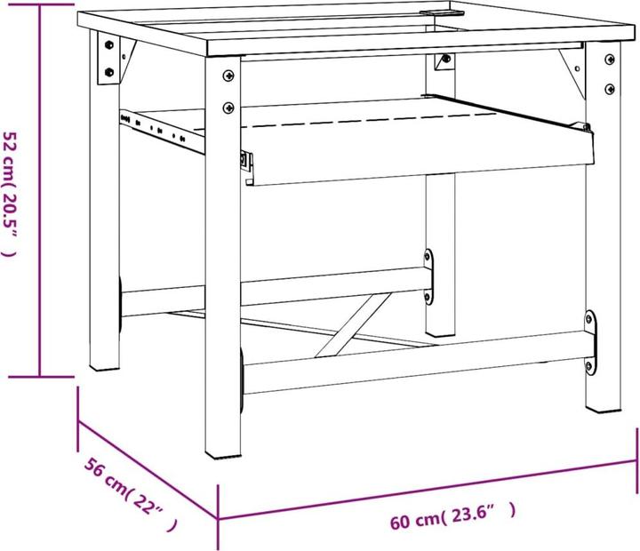 Image du produit vidaXL Waschmaschinensockel