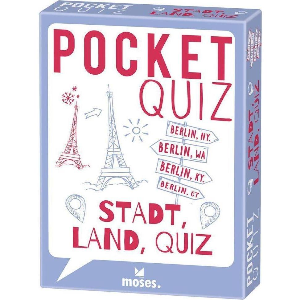 Moses Pocket Quiz Stadt, Land, Quiz (Deutsch)