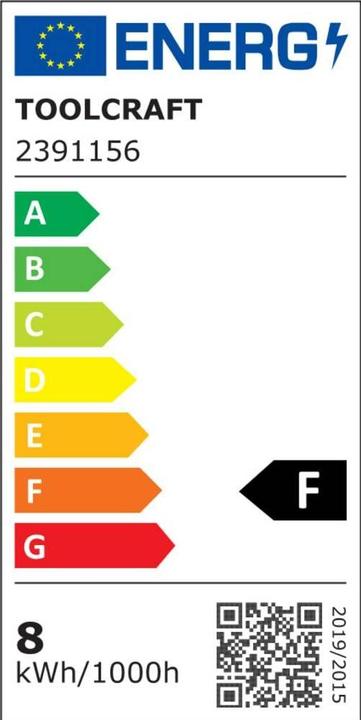 Energie-Label Toolcraft LED Lupenleuchte (650 lm)