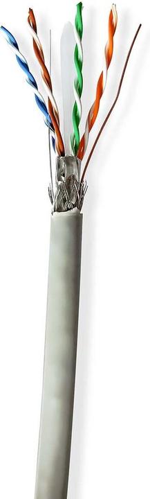 Nedis Rotoli di cavo di rete | CAT6 | Solido | S/FTP | CCA | 305,0 m | Per interni | Rotondo | PVC | (S/FTP, CAT6, 305 m)