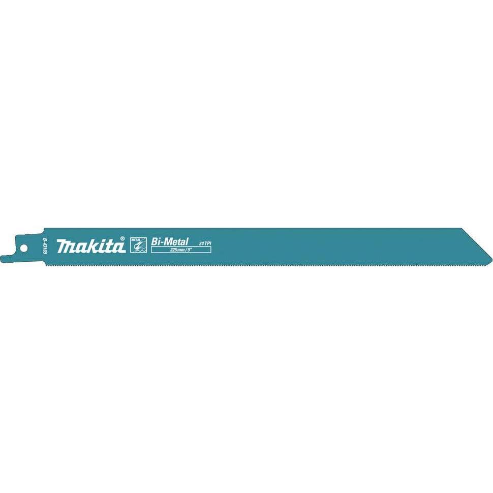 Makita, Sägeblatt, B-43169 Tiesinio pjūklo pjūkleliai BIM 225x0,9 (24tpi), 5Vnt., Metalui 0,7-3mm