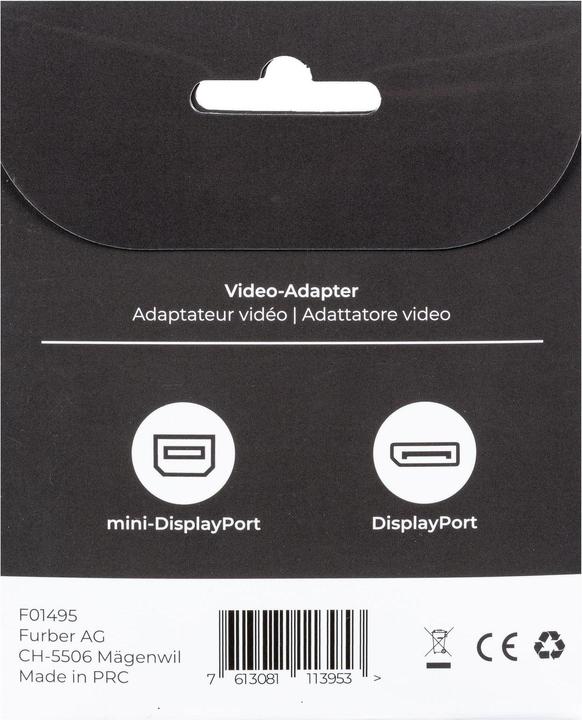 Produktbild Onit Adapter Mini-DisplayPort - DisplayPort (DP, 4.50 cm)