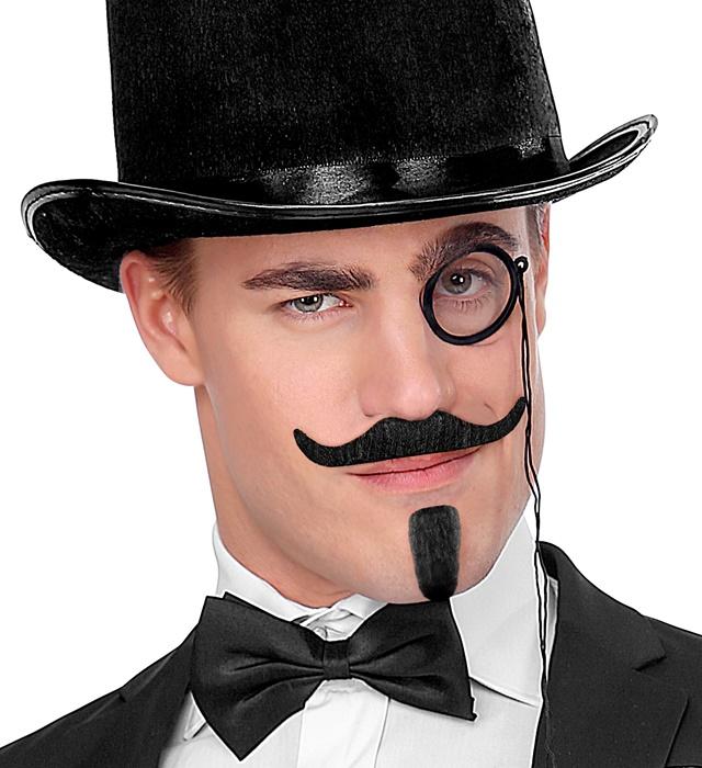 Produktbild Widmann Musketier Schnurrbart und Kinnbart schwarz