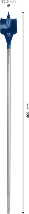 Actual product image Bosch Professional Zubehör EXPERT Self Cut Speed Flat Milling Drill, 35 x 400 mm (35 millimetres)