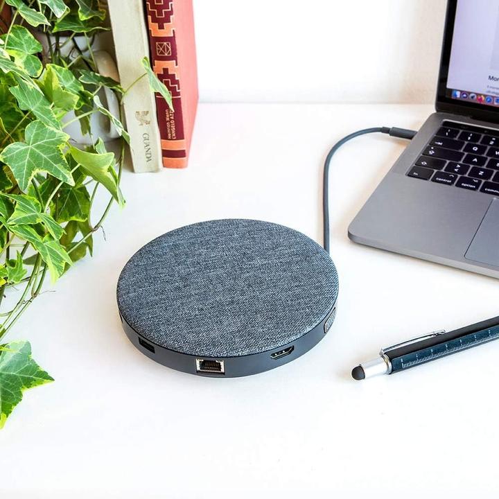 Produktbild Aiino 11-in-1 Multi-Port-Adapter mit QI Wireless Charging, USB 3.0, VGA, HDMI 4K, Ethernet, SD-Reader (USB-C, 11 Ports)