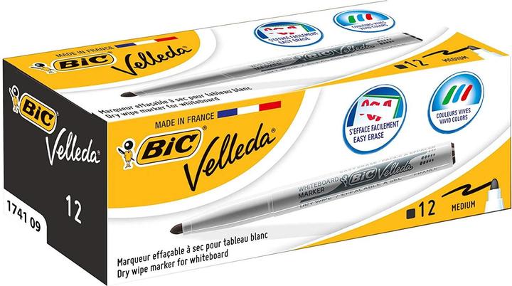 Immagine prodotto Bic Marchio sausoji VELLEDA POCKET, apvalus galas, juodas (434) (Nero, 1.40 mm, 12 x)