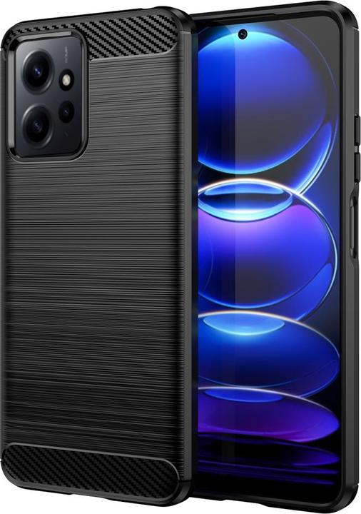 Actual product image Screenguard Xiaomi Redmi Note 12 4G Cover Carbon Brushed Soft TPU (Xiaomi Redmi Note 12)