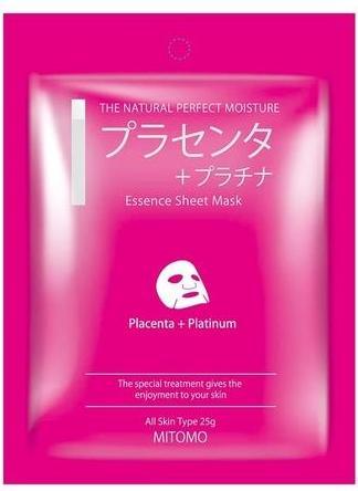 Actual product image Mitomo Placenta and Platinum Essence Mask