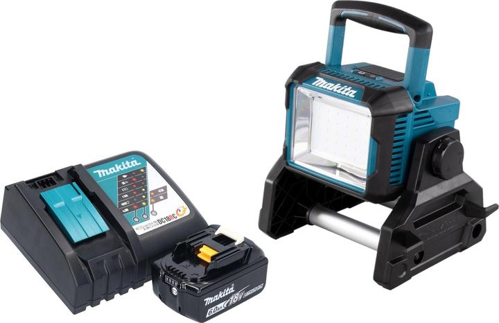Actual product image Makita DEADML 811 RG1 Akku Baustrahler 14,4 / 18 V 3000 lm LED + 1x Akku 6,0 Ah + Ladegerät (750 lm)