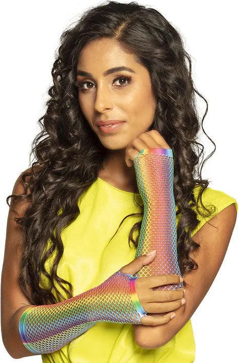 Produktbild Boland Pride Party Netzhandschuhe lang (One Size)