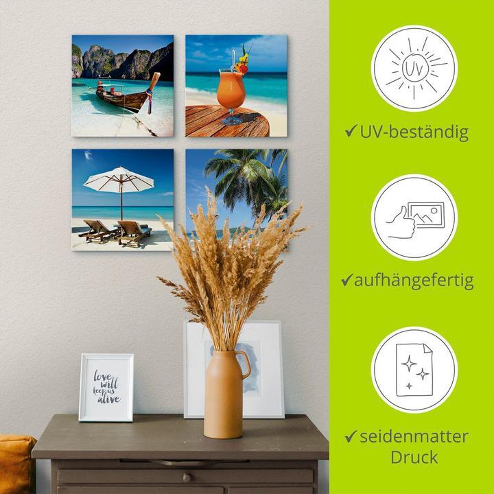 Immagine prodotto Artland Maya Bay cocktail di frutta spiaggia S6PH (30 x 30 cm)