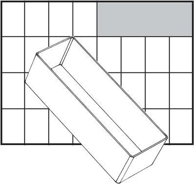 Actual product image Raaco Compartment insert 55 4xA8-2 (4 pieces)