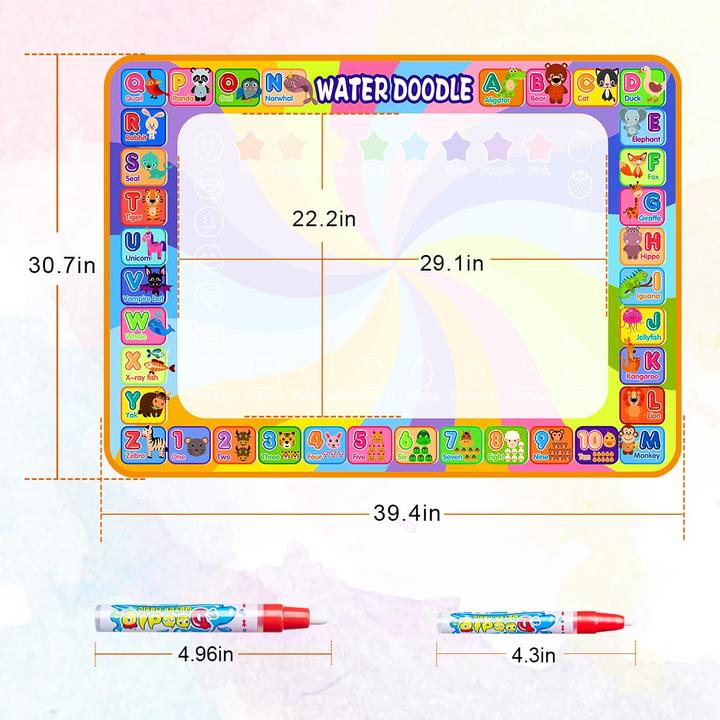 Immagine prodotto Activity Board Grosse Magic-Malmatte mit Wasserbuch (100 x 70 cm)