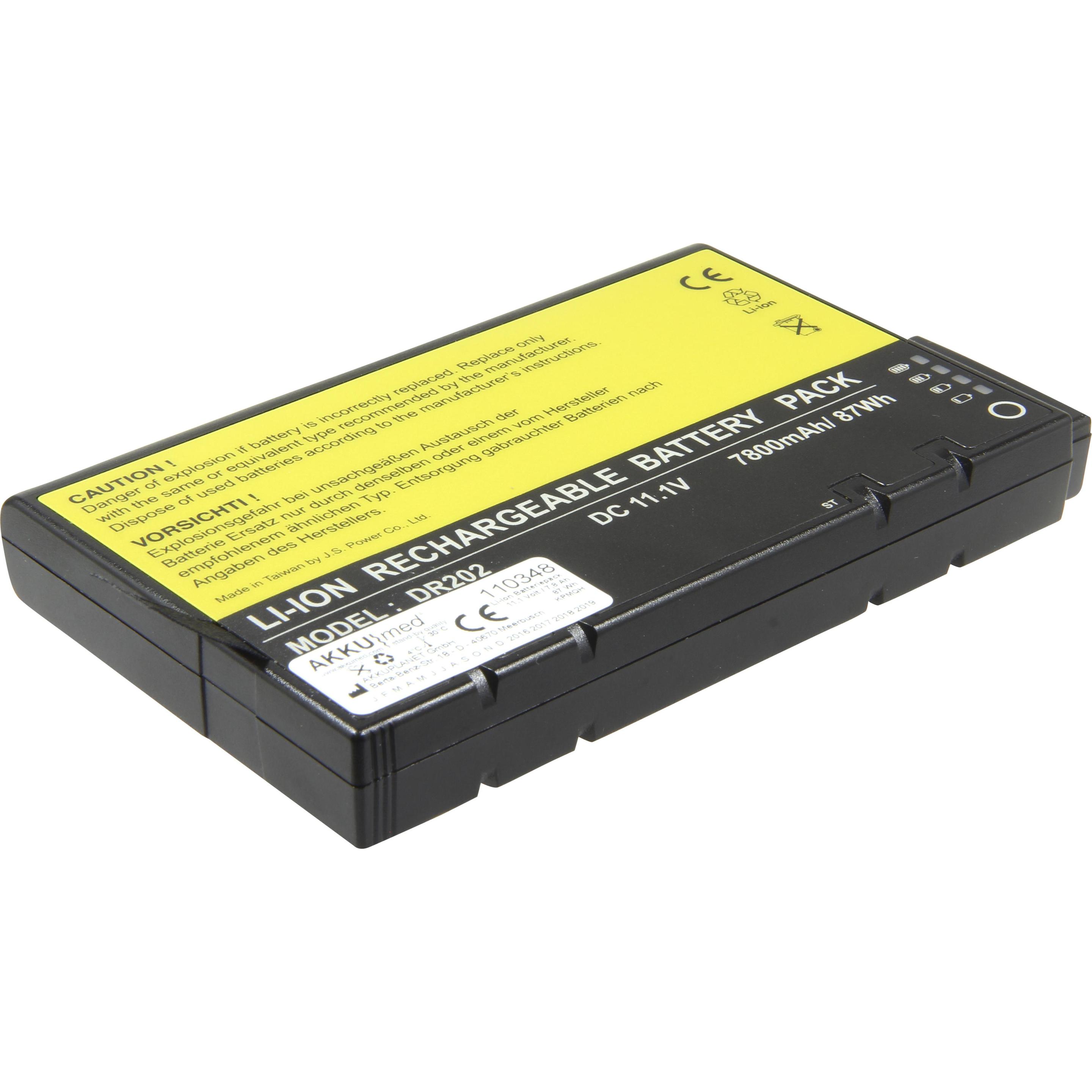 AccuCell Akku passend für Philips VM3, VM4, VM6, VM8, VS2, VS3 (Gerätespezifisch, 7800 mAh), Batterien + Akkus