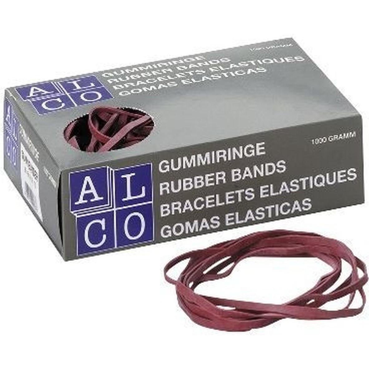 Alco, Gummiband, Gummiband Naturkautschuk 4x80mm rot 1000g (1 Stk.)