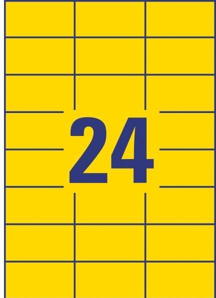 Productafbeelding Avery Etiketten 70 x 37 mm polyesterfolie 480 stuks permanente sal-etiketten, weerbestendig