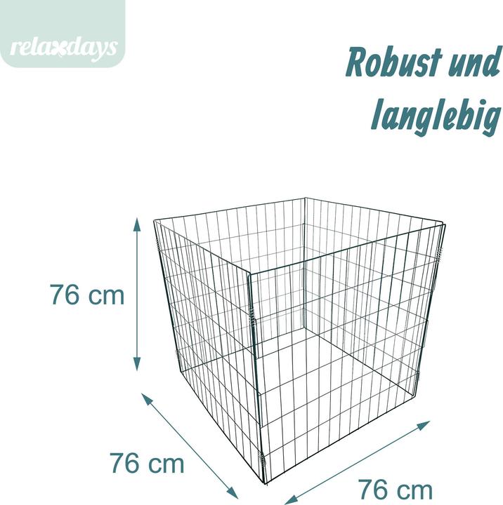 Actual product image Relaxdays 2x metal composters