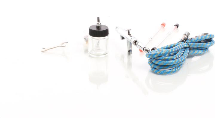 Produktbild Wiltec Airbrushpistole Spritzpistole Druckluft Typ 182K 0,3 0,5 0,8 mm Düsen Double