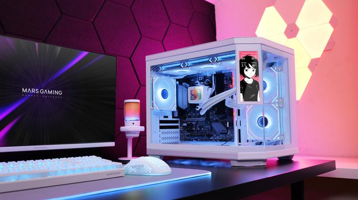 Actual product image Mars Gaming Mc3tcorelcdmw (mATX, Mini-ITX)