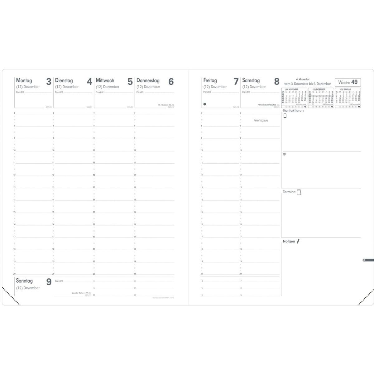 Thumbnail - Quo Vadis, Kalender, Pre 2023 777 VZ Club Navyblau (21 x 27 cm, Harter Einband, Deutsch)