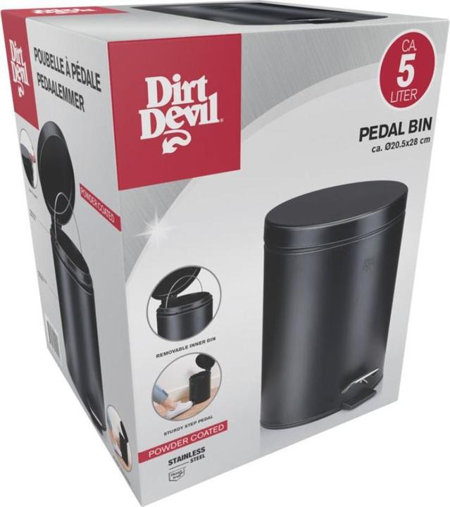 Actual product image Dirt Devil Pedal bin 2pc powder coated (5 l)