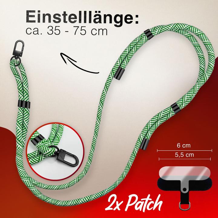 Immagine prodotto Nalia HoldMe Lanyard Handykette - Universal Trageband für Smartphones - Verstellbar, Soft & Elastisch