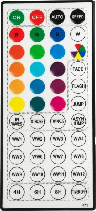 Produktbild Idena LED-Kugel-Lichterkette braune Zweige Fernbedienung Memory warmweiss/RGB 7m 120 LED Innen/Aussen (7 m)