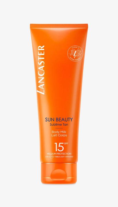 Actual product image Lancaster Body Milk Sun Protection Factor 15 Jumbo (Suntan lotion, SPF 15, 250 ml, 150 g)