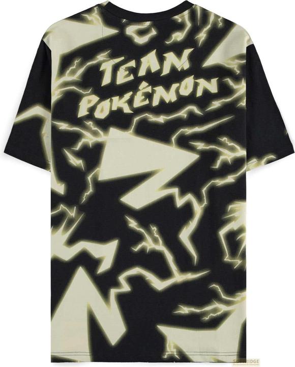 Actual product image Difuzed Pokémon - Pikachu Lightning Digital AOP Short Sleeved T-shirt - S (S)
