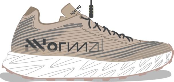 Actual product image Nnormal Kjerag Shoe Beige/Grey (46)