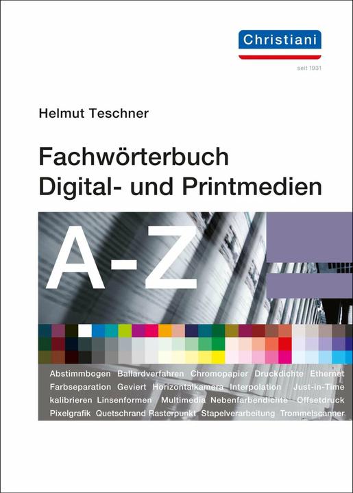 Produktbild Fachwörterbuch Digital- und Printmedien (Deutsch, Helmut Teschner, 2021)