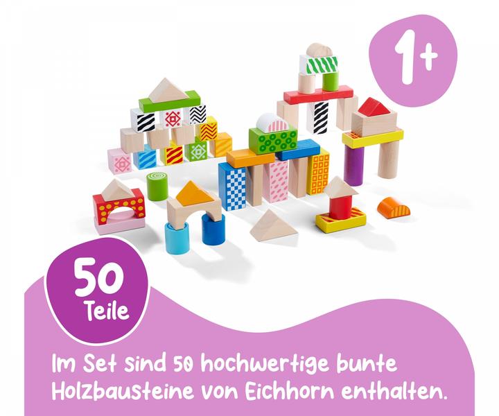 Actual product image Eichhorn Color wooden blocks 50