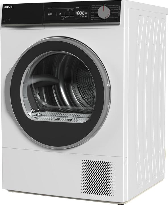 Produktbild Sharp KD-NHA8S6GW1D-DE Wäschetrockner Wärmepumpen Trockner, 8 kg (8 kg, Rechts)