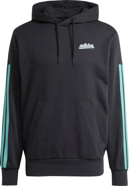 Produktbild Adidas Herren-Sweatshirt mit farbigem Schriftzug, schwarz (S)