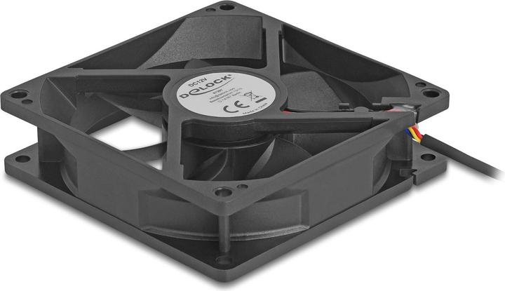 Produktbild Delock Axiallüfter 12 V DC, 92 x 92 x 25 mm schwarz (92 mm, 1x)