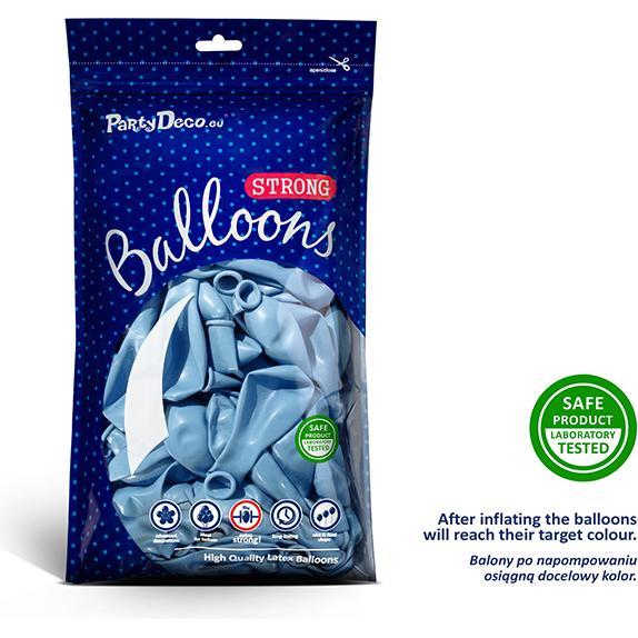 Thumbnail - Partydeco Ballons Bleu ciel Métallisé 30cm (50pcs)