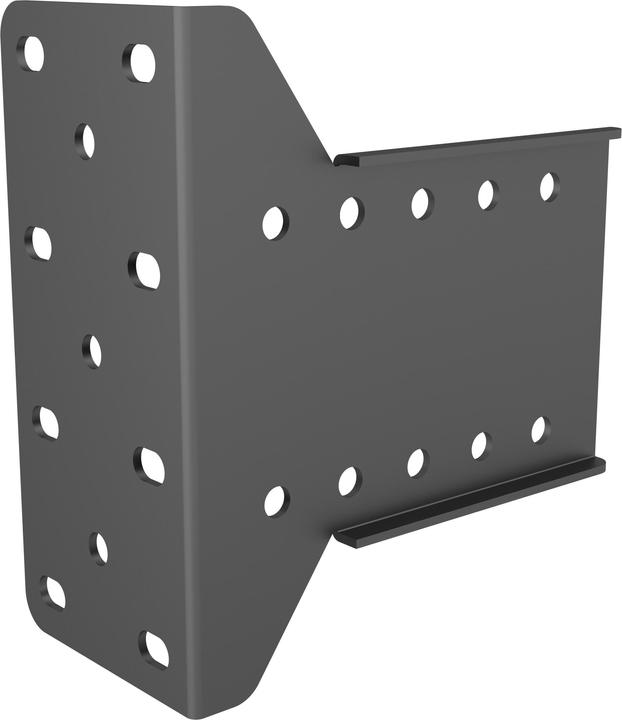 Multibrackets Angle plate, black to Pro System, steel (Mounting- / Adapterplates)