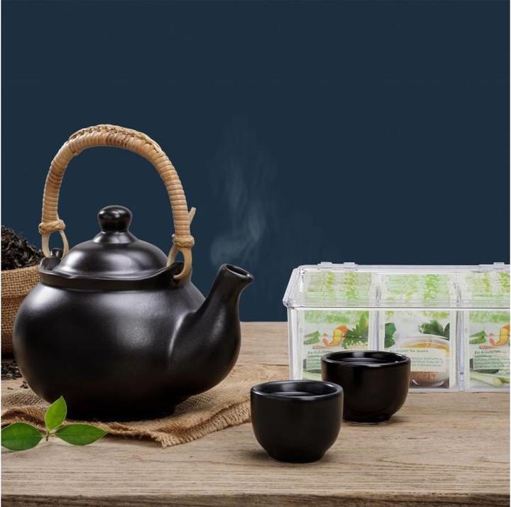 Actual product image Relaxdays Tea Box, 6 Compartments