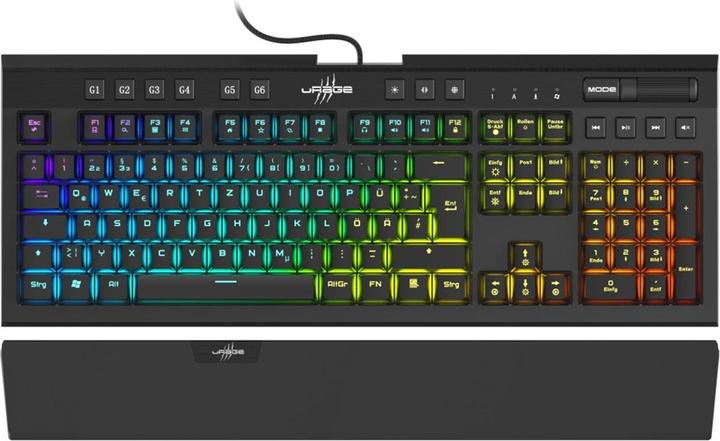 Image du produit Urage Clavier de jeu Exodus 900 Mechanical, switches bleus (DE, Filaire)