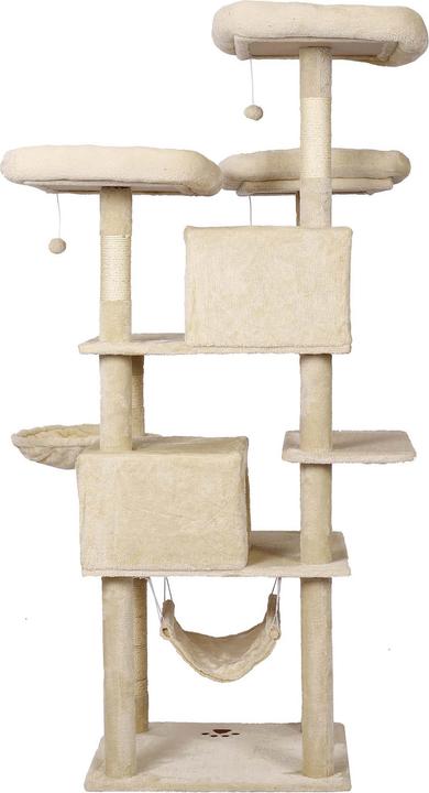 Produktbild Wiltec Katzenkratzbaum (172 cm, Beige)