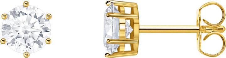 Immagine prodotto Thomas Sabo Orecchini con pietra bianca taglio brillante (Argento 925, Doratura in oro giallo 750)