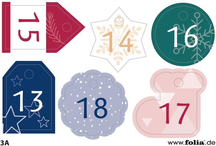 Image du produit Folia Adventskalender Basic