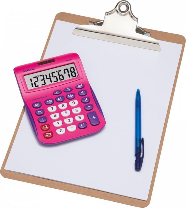 Actual product image Maul Calculator MJ550 Junior Pink (Solar cells)