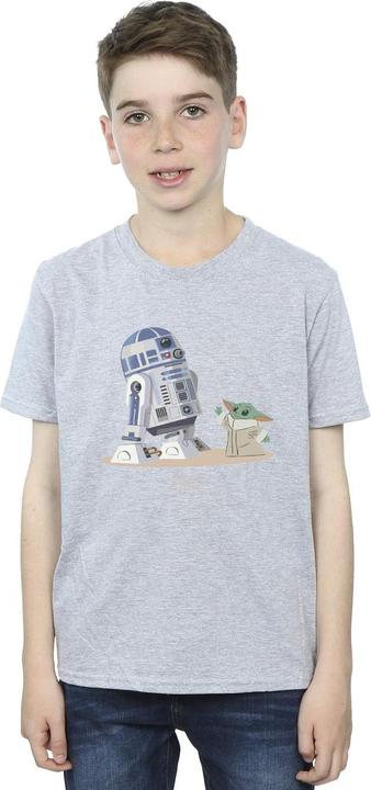Produktbild Star Wars The Mandalorian R2D2 And Grogu TShirt Jungen (140, 146)