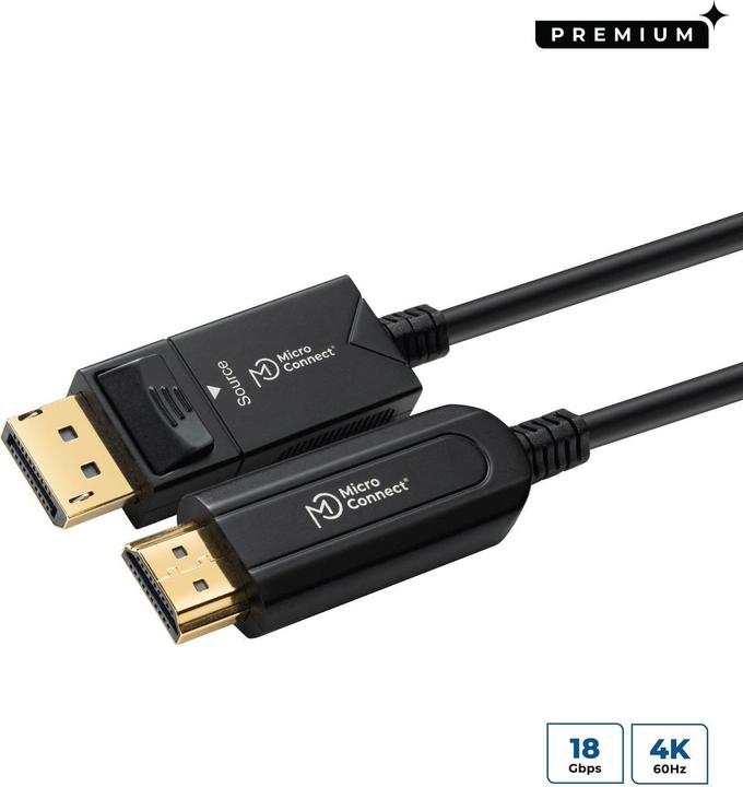 Image du produit MicroConnect Câble Premium Optic DP 1.4 25m (25 m)