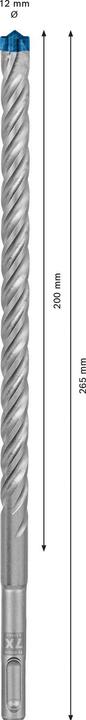 Image du produit Bosch Professional Zubehör Foret marteau EXPERT SDS plus-7X, 12 x 200 x 265 mm (12 millimètres)