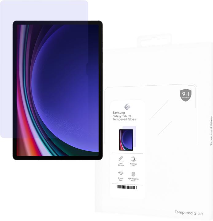 Produktbild Cazy Filter Schutzglass Kompatibel mit Samsung Galaxy Tab S9+ - Displayschutz Glass - 1 Stück (1 Stk., Samsung Galaxy Tab S10+, Samsung Galaxy Tab S9 FE+, Samsung Galaxy Tab S9+)