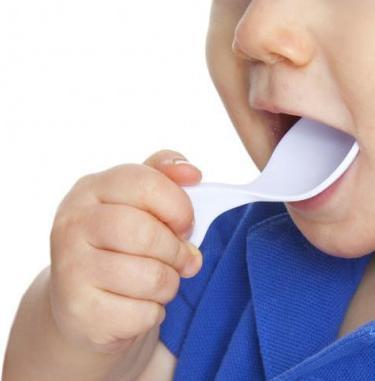Actual product image I Can Icanspoon multi grip spoon Set sky blue / white