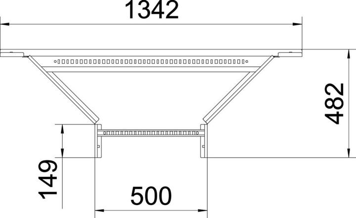 Produktbild OBO Bettermann Abzweigstück anbau LAA 650 R3 FT