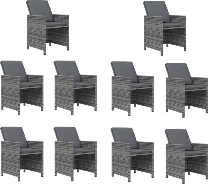 Produktbild vidaXL Garten Essgruppe (275 x 107 x 74 cm)